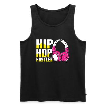 Danseurs HipHop Breakdance Hip Hop Années 80 90 - Débardeur bio Premium Homme - noir - Devant - Michal (187cm)