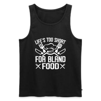 Cuisine Amateur de cuisine Chef culinaire - Débardeur bio Premium Homme - noir - Devant - Michal (187cm)