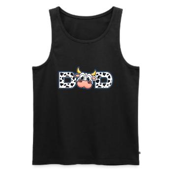 Dad Cowboy Birthday Family Matching Party - Men's Premium Organic Tank Top - black - Front - AI Model Male 178 light (178cm)