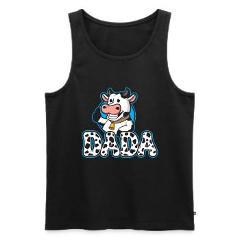 Dad Cowboy Birthday Family Matching Party - Men's Premium Organic Tank Top - black - Front - AI Model Male 178 light (178cm)