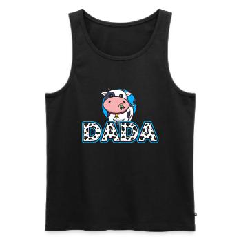 Dad Cowboy Birthday Family Matching Party - Men's Premium Organic Tank Top - black - Front - AI Model Male 178 light (178cm)