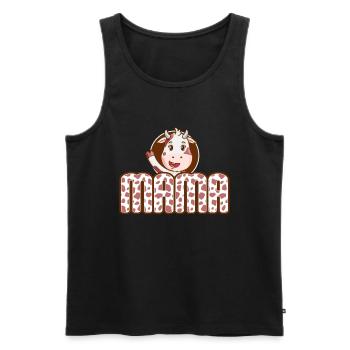 Mutter Cowboy Geburtstag Family Matching Party - Männer Premium Bio Tank Top - Schwarz - Vorne - Michal (187cm)