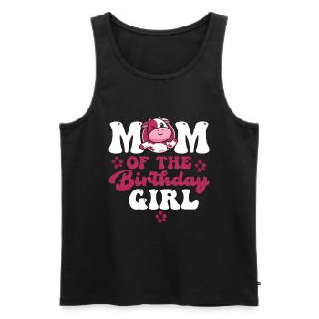 Mutter Cowboy Geburtstag Family Matching Party - Männer Premium Bio Tank Top - Schwarz - Vorne - Michal (187cm)