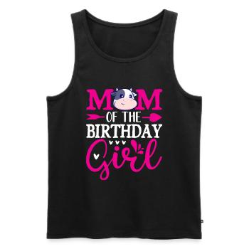 Mère Cowboy anniversaire famille match partie - Débardeur bio Premium Homme - noir - Devant - Michal (187cm)
