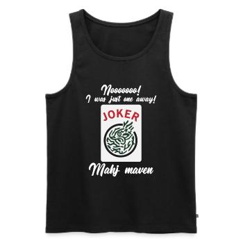 Mahjong Mah Jong Chinesisches Spiel Mah Jongg - Männer Premium Bio Tank Top - Schwarz - Vorne - Michal (187cm)
