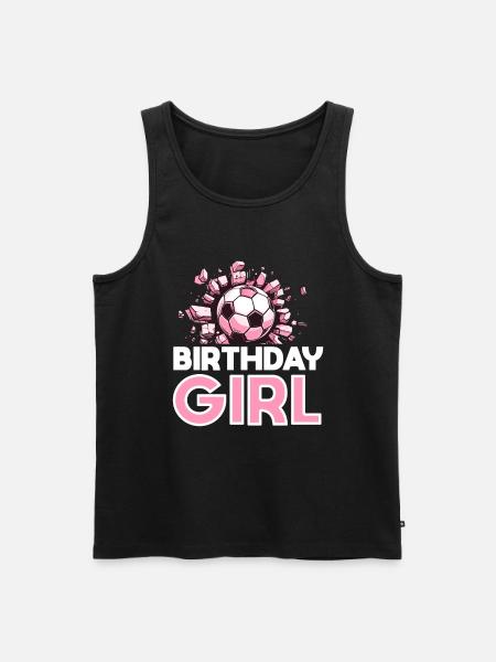 Bursdagsjente fotball Bday party tema - Premium økologisk Tanktop for menn - svart
