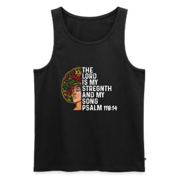 African American Christ Jesus Black Women - Men's Premium Organic Tank Top - black - Front - Michal (187cm)