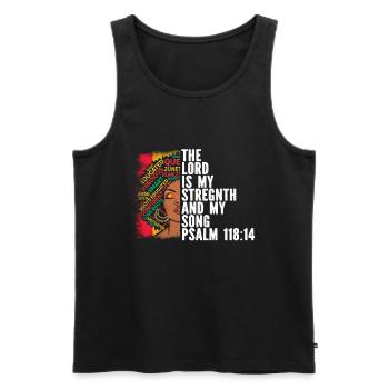 African American Christ Jesus Black Women - Men's Premium Organic Tank Top - black - Front - Michal (187cm)