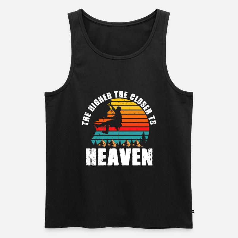 Klettern Mountain Boulder Climble Kletterer - Männer Premium Bio Tank Top - Schwarz