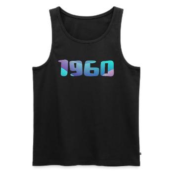 1960er Jahre Geburtstagsgeschenk Vintage 1960er Retro 1960er Jahre - Männer Premium Bio Tank Top - Schwarz - Vorne - AI Model Male 178 light (178cm)