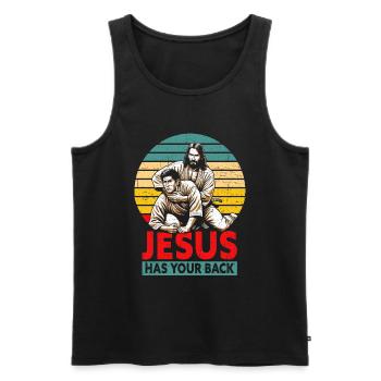 Kawaii Chibi Anime Girl Anime Merch Japanisch - Männer Premium Bio Tank Top - Schwarz - Vorne - AI Model Male 178 light (178cm)