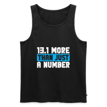 Half Marathon 13, 1 Mile Marathon Runner - Men's Premium Organic Tank Top - black - Front - Michal (187cm)