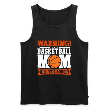 Basketball Mom Basketball Mama - Männer Premium Bio Tank Top - Schwarz - Vorne - Michal (187cm)