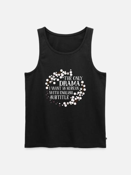 Korean Drama Merch K-Drama Lover Fan - Men's Premium Organic Tank Top - black