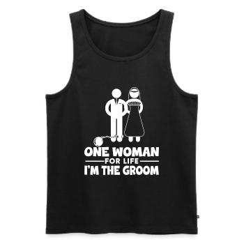 Bräutigam Bachelor Party Unkraut - Männer Premium Bio Tank Top - Schwarz - Vorne - Michal (187cm)