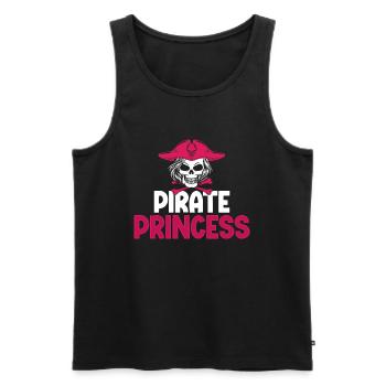 Pirate Princess Pirate Skull Cross Bones - Men's Premium Organic Tank Top - black - Front - AI Model Male 178 light (178cm)