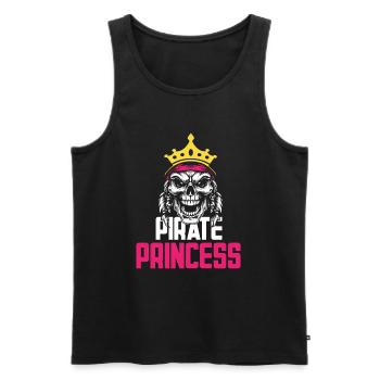 Pirate Princess Pirate Skull Cross Bones - Men's Premium Organic Tank Top - black - Front - AI Model Male 178 light (178cm)