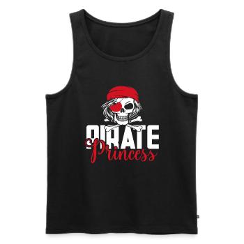 Pirate Princess Pirate Skull Cross Bones - Men's Premium Organic Tank Top - black - Front - AI Model Male 178 light (178cm)