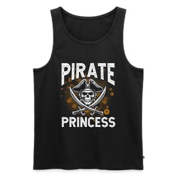 Pirate Princess Pirate Skull Cross Bones - Men's Premium Organic Tank Top - black - Front - AI Model Male 178 light (178cm)