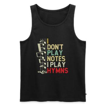 Klavier Christliche Musik Jesus Pianist Gott - Männer Premium Bio Tank Top - Schwarz - Vorne - Michal (187cm)