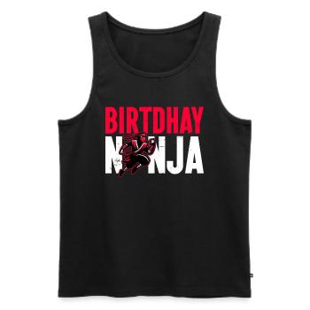 Birthday Ninja Birthday Party Theme Bday Ninja - Men's Premium Organic Tank Top - black - Front - AI Model Male 178 light (178cm)