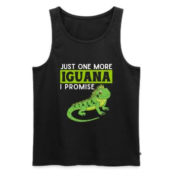 Iguanian Reptile Lover Herpetologist - Men's Premium Organic Tank Top - black - Front - AI Model Male 178 light (178cm)