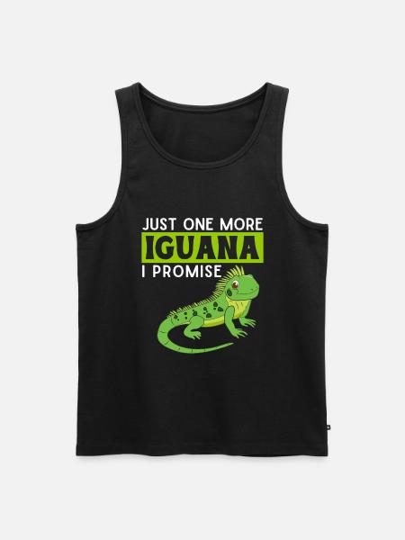Iguanian Reptile Lover Herpetologist - Men's Premium Organic Tank Top - black