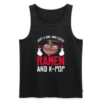 Ramen- Und K-Pop-Waren Kawaii Finger Herz - Männer Premium Bio Tank Top - Schwarz - Vorne - AI Model Male 178 light (178cm)