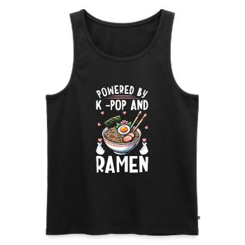 Ramen- Und K-Pop-Waren Kawaii Finger Herz - Männer Premium Bio Tank Top - Schwarz - Vorne - AI Model Male 178 light (178cm)
