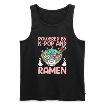 Ramen- Und K-Pop-Waren Kawaii Finger Herz - Männer Premium Bio Tank Top - Schwarz - Vorne - AI Model Male 178 light (178cm)
