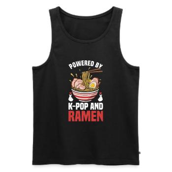 Ramen- Und K-Pop-Waren Kawaii Finger Herz - Männer Premium Bio Tank Top - Schwarz - Vorne - AI Model Male 178 light (178cm)