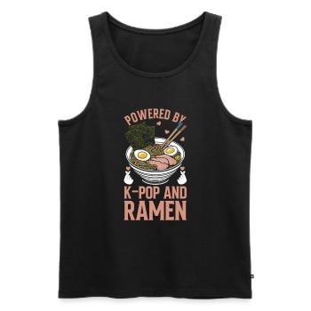 Ramen- Und K-Pop-Waren Kawaii Finger Herz - Männer Premium Bio Tank Top - Schwarz - Vorne - AI Model Male 178 light (178cm)