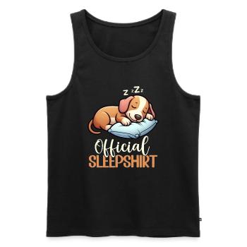 Chemise de nuit officielle Teckel Chien teckel - Débardeur bio Premium Homme - noir - Devant - Michal (187cm)
