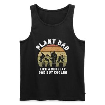 Plant Father Garden Plants Lover Gardener - Men's Premium Organic Tank Top - black - Front - Michal (187cm)