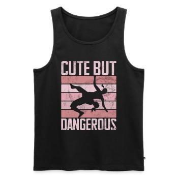 Lutteuse Fille Grappling Lutteuse Femmes - Débardeur bio Premium Homme - noir - Devant - Michal (187cm)