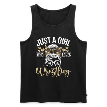 Lutteuse Fille Grappling Lutteuse Femmes - Débardeur bio Premium Homme - noir - Devant - Michal (187cm)