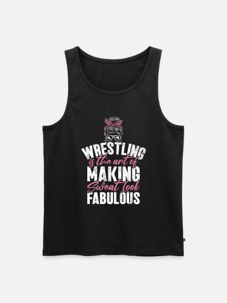 Lutteuse Fille Grappling Lutteuse Femmes - Débardeur bio Premium Homme - noir