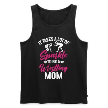 Wrestling Mom Wrestler Women Fighter - Männer Premium Bio Tank Top - Schwarz - Vorne - Michal (187cm)