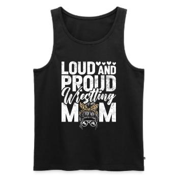 Wrestling Mom Wrestler Women Fighter - Männer Premium Bio Tank Top - Schwarz - Vorne - Michal (187cm)