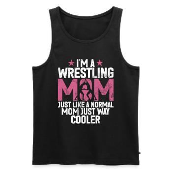 Wrestling Mom Wrestler Women Fighter - Männer Premium Bio Tank Top - Schwarz - Vorne - Michal (187cm)