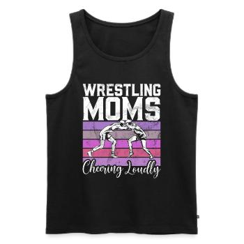 Wrestling Mom Wrestler Women Fighter - Männer Premium Bio Tank Top - Schwarz - Vorne - Michal (187cm)