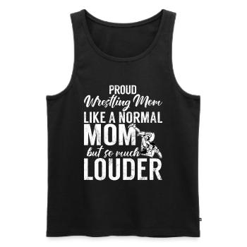 Wrestling Mom Wrestler Women Fighter - Männer Premium Bio Tank Top - Schwarz - Vorne - Michal (187cm)