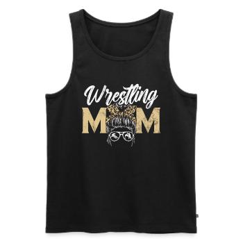 Wrestling Mom Wrestler Women Fighter - Männer Premium Bio Tank Top - Schwarz - Vorne - Michal (187cm)