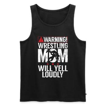 Wrestling Mom Wrestler Women Fighter - Männer Premium Bio Tank Top - Schwarz - Vorne - Michal (187cm)