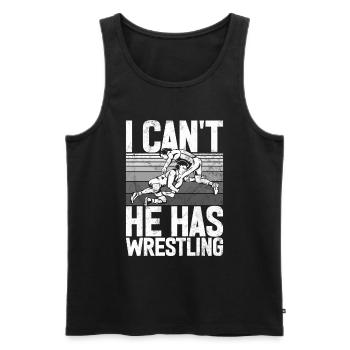 Wrestling Mom Wrestler Women Fighter - Männer Premium Bio Tank Top - Schwarz - Vorne - Michal (187cm)