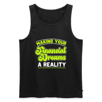 Accounting Secretary of Accountants Accounting - Men's Premium Organic Tank Top - black - Front - AI Model Male 178 light (178cm)