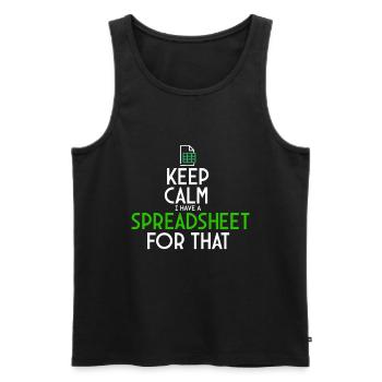 Accounting Secretary of Accountants Accounting - Men's Premium Organic Tank Top - black - Front - AI Model Male 178 light (178cm)