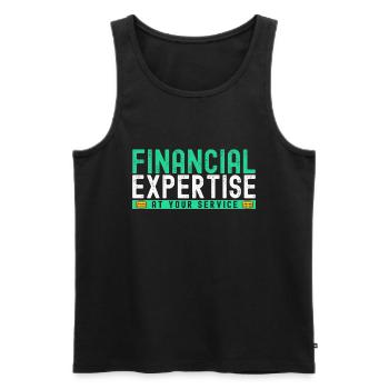 Accounting Secretary of Accountants Accounting - Men's Premium Organic Tank Top - black - Front - AI Model Male 178 light (178cm)