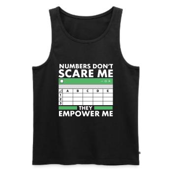 Accounting Secretary of Accountants Accounting - Men's Premium Organic Tank Top - black - Front - AI Model Male 178 light (178cm)