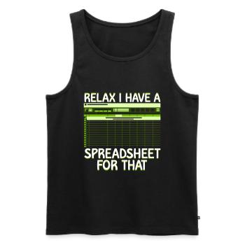 Accounting Secretary of Accountants Accounting - Men's Premium Organic Tank Top - black - Front - AI Model Male 178 light (178cm)